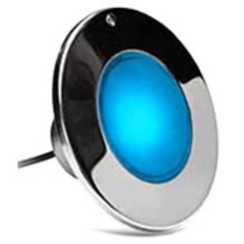ColorSplash XG-W Series RGB + White LED Pool Light Fixture, 12V 500W 150' Cord, LPL-F2CW-12-150-P
