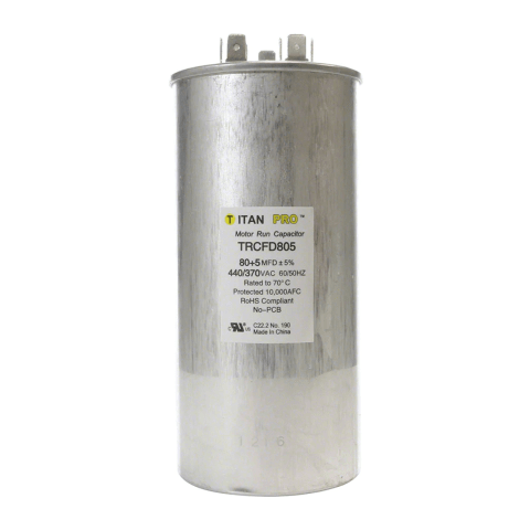 H000051 Capacitor For 8350/9350/9353/8320ti Heat Pump Pool Heater; 3 Phase, 80 MFD, 440 VAC