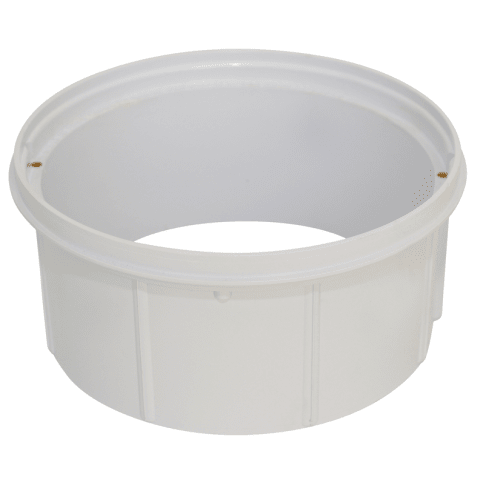 White Bermuda Gunite Skimmers Vinyl Extra Deep Deck Collar