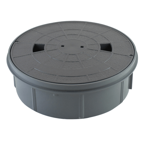 Dark Gray Bermuda Skimmer Deck Lid and Collar Assembly with Screws