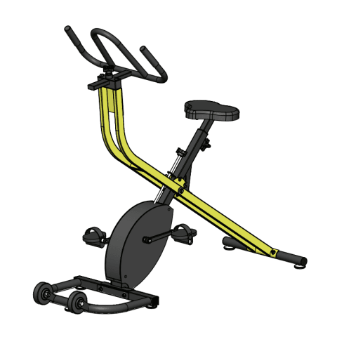 Yellow Tidalwave Aquatic Exercise Bike, F-TWPB-Y