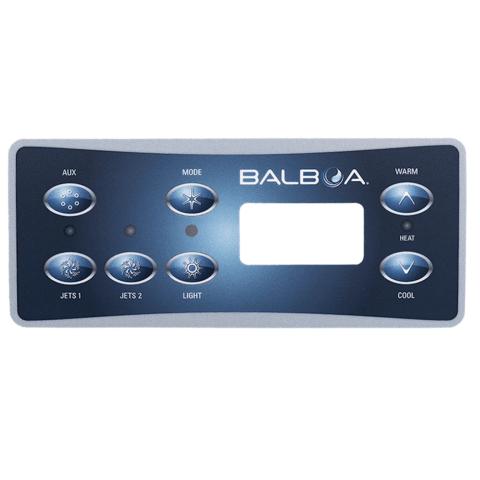 Overlay for Vl200 Keypad, Jets, Temp, Light