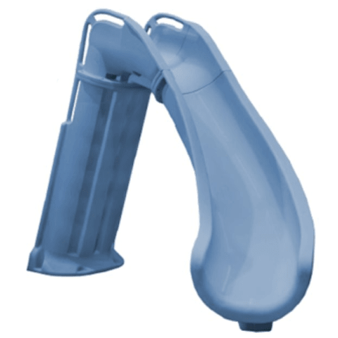 Bad Axe X6 Swimming Pool Slide, Right Turn, Blue Quartz