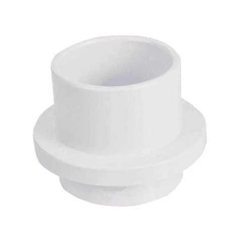 Water Stop Adapter Fitting, 1.5" FIT x 2.5" Socket, White