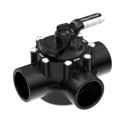 Black FlowStar 3-Way Valve with Rubber Handle