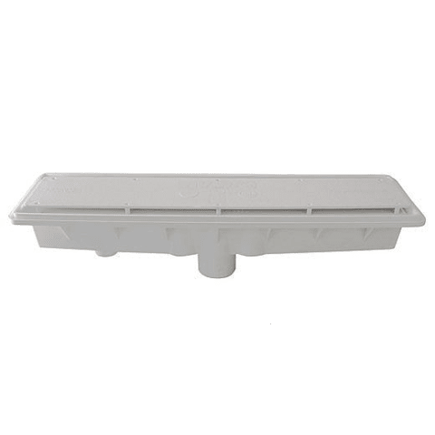AVSC White Single Suction Standard Top Channel Drain