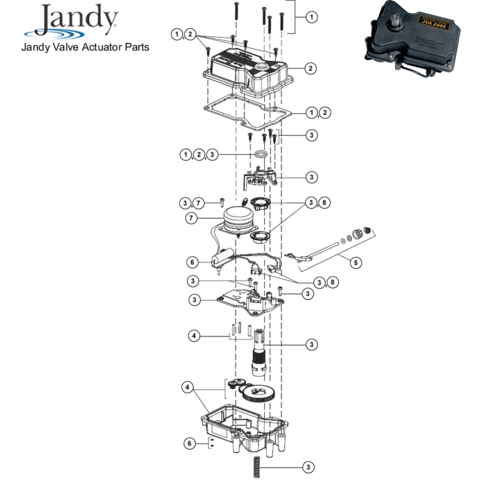 Jandy Valve Actuator Parts
