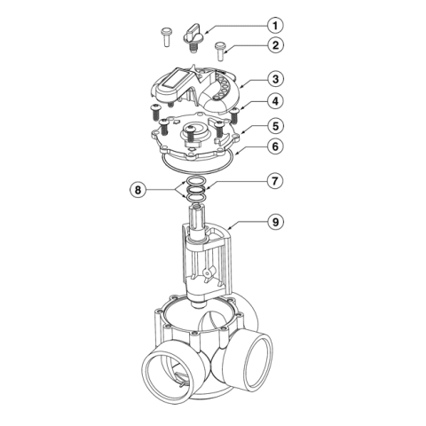 1.5" and 2" Diverter Valves Replacement Parts (PacFab and Compool Valves)