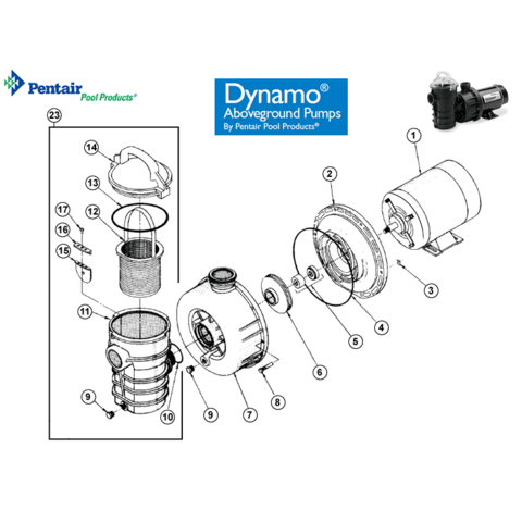 Pentair Dynamo Pump Replacement Parts