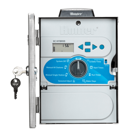 XCH-1200-SSP, Stainless Steel 12-Station XC Hybrid Battery Controller with Solar Mount
