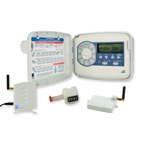 PRO EX 2.0 Modular Indoor Irrigation Controller, 4 Station, 110V, WiFi Hub, RF Module, Antenna