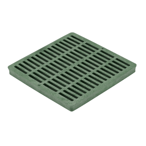 12" Green Plastic Square Catch Basin Drain Grate