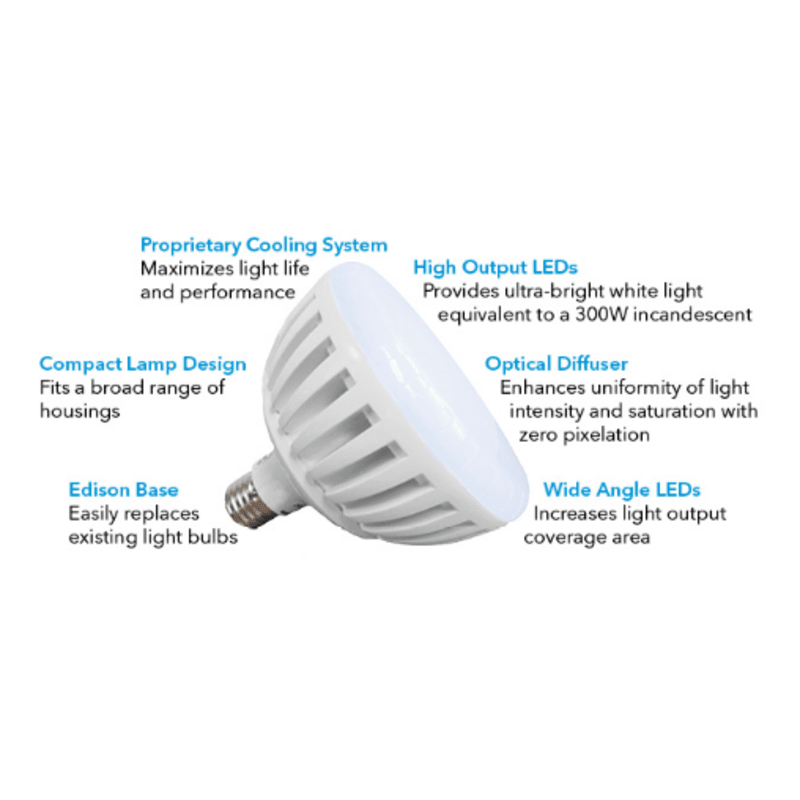 PureWhite PRO LED Pool Light Bulb, 120v 