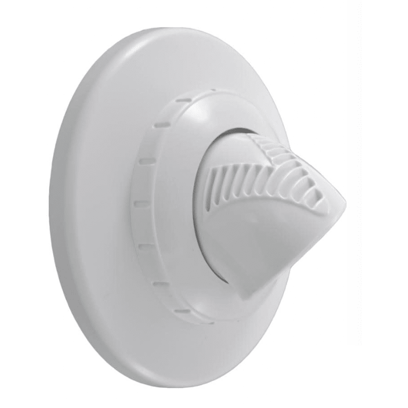 Inlet Fitting, Return Line Venturi Jet with Flange, White