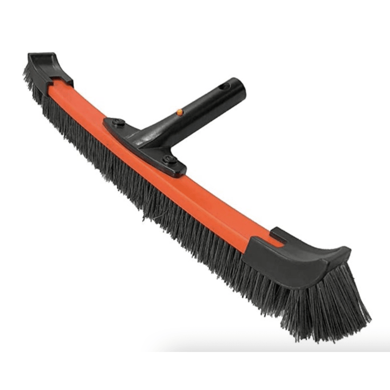 18" Stainless Steel Bristle Supreme Series Aluminum Back Algae Pool Brush