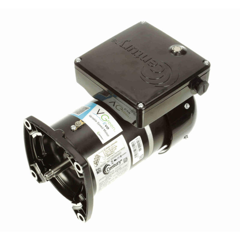 VGreen Evo Variable Speed 1.65 THP Square Flange Pool Pump Motor, 230/115 V, 48Y Frame