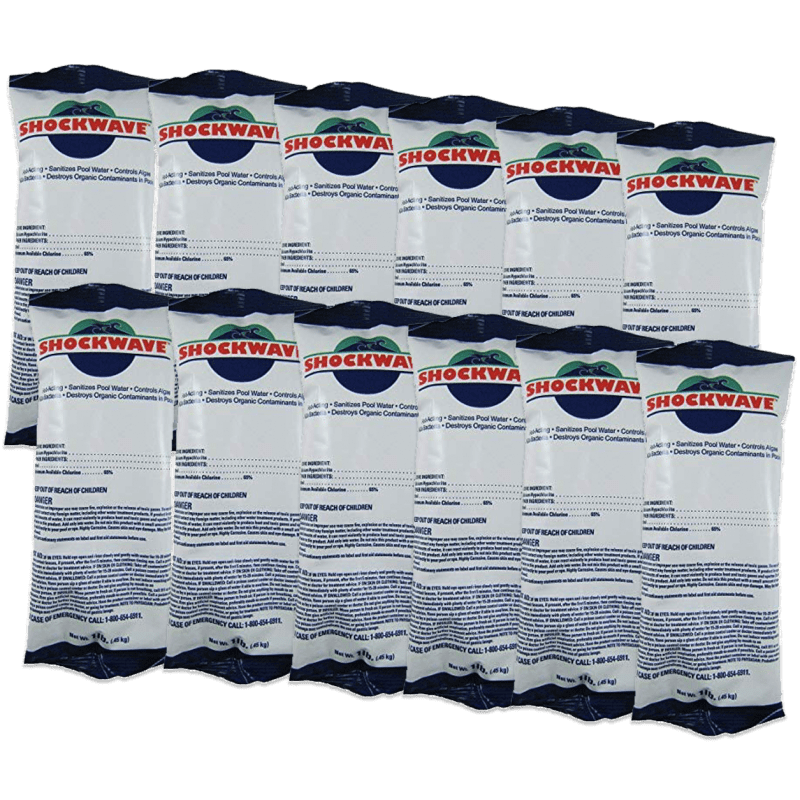 Case Of 12 - 1 Lb Cal-Hypo Shockwave 68% Granular Shock