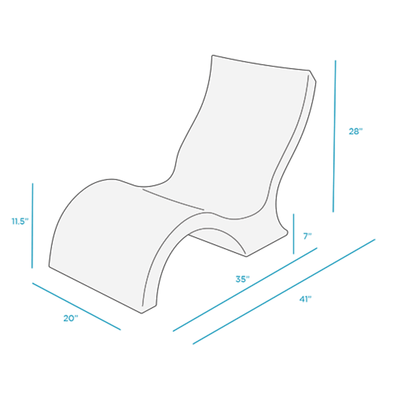 White Signature Lowback Chair
