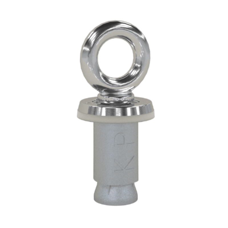 Concrete Bronze Chrome Plated Rope Eye with Lead Sleeve