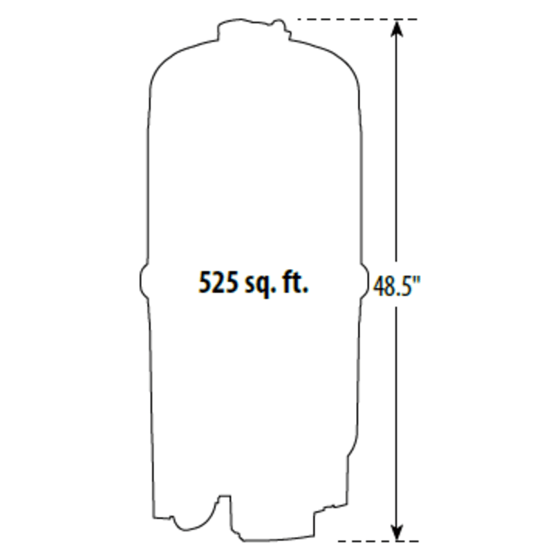 Crystal Water Cartridge Filter; 525 Sq-Ft