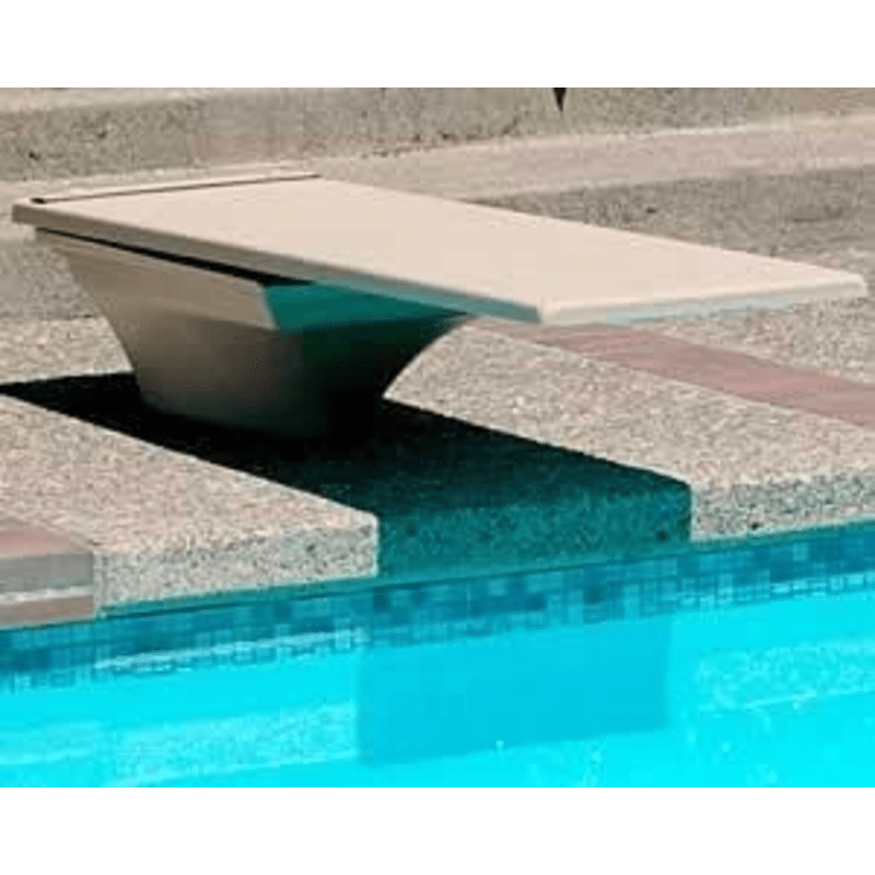 Flyte-Deck II Stand and Fibre-Dive Board Complete, 10' Radiant White with White Tread