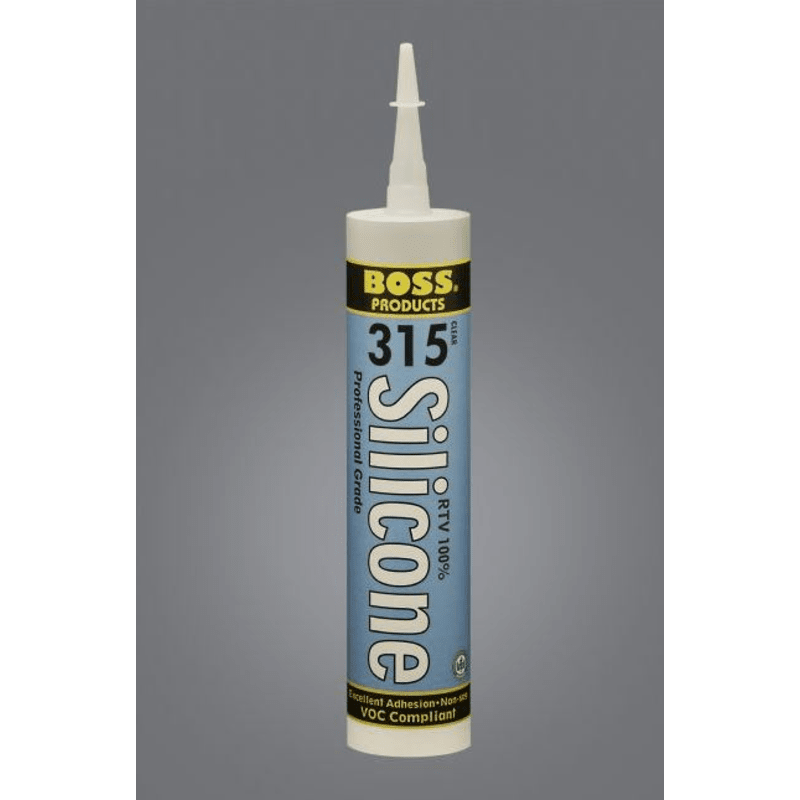 3 oz Clear 315 100% RTV Silicone Sealant