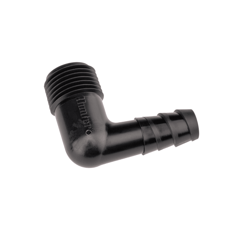 ½" Male x Insert Spiral Barb Elbow (HSBE-050)