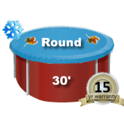 30' Solid, Round Winter Cover, 15 Yr. King Warranty (34' Cover Size)