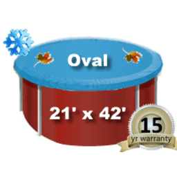 21'x42' Solid, Oval Winter Cover, 15 Yr. King Warranty