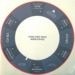 Generic Backwash valve Label, Various Pentair Valves