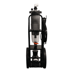 Portable Ultra-Vac Cart with 3/4 HP Pump, 75 sqft Filter with Multicyclone 12 Ultra
