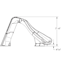 Typhoon Complete Slide, Left Turn - Sandstone