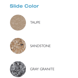 Cyclone Complete Pool Slide, Right Turn - Sandstone