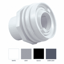 1-1/2" PVC Flush Mount White Return Fitting