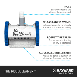 The PoolCleaner 2 Wheel Suction Cleaner