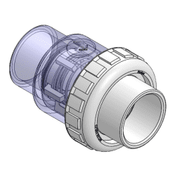 1-1/2" SxS UNION CK VALVE CLR 150-CVC-TRI