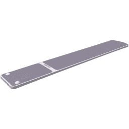 8' Truetread Board - Radiant White with Gray Truetread