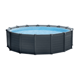 18' 8" x 52" Round Above Ground Swimming Pool Set With Sand Filter Pump & Ladder