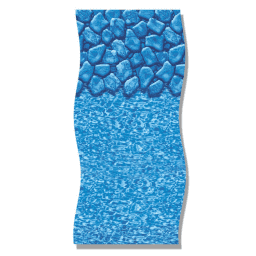 Swimline 30' Round 54" Wall Boulder Swirl Unibead Standard Gauge 20 Mil Pool Liner