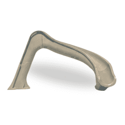 Side Winder Pool Slide, Sand - Right Turn
