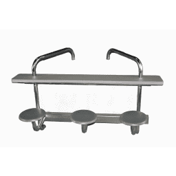 3 Seat Swim-Up Bar, Silver Vein Frame, Granite Grey Top