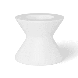 22" White Signature Tall Ice Bin Side Table Without Lid