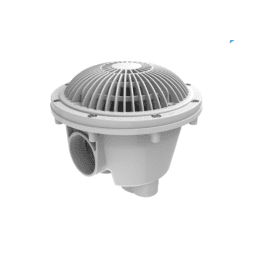 8" White Round Moflow Suction Outlet Cover And Mud Frame With Standard Sump
