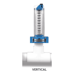 4" PVC 175-500GPM Vertical Mount Flowmeter