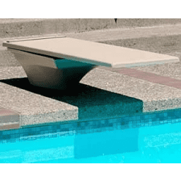 Flyte-Deck II Stand and Fibre-Dive Board Complete, 10' Radiant White with White Tread