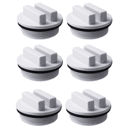 1.5" Threaded Pool and Spa Return Jet Winterizing Plug, Filter Drain Plug SP1022C with O-Ring for Winterizing Pools During Winter Season 6-Pack