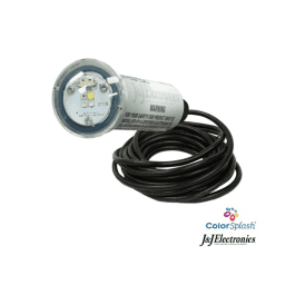 ColorSplash VU Nicheless RGB-W Series LED Pool and Spa Light Fixture, 8W 12V 50' Cord, LPL-R1CW-12-50