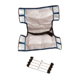 38" X 20" Sling Assembly For Adult With Seat Belt And Rigid Insert, F-036RSS