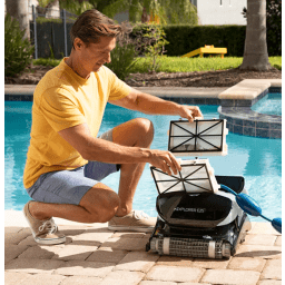 Dolphin Explorer E25 Robotic Pool Cleaner with Caddy