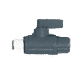Grey 2-Way Valve for Flow Cell Connections